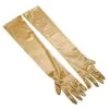 Interalia Evening Gloves Long Gold 1920's Elbow Length 20's Costume Accessory