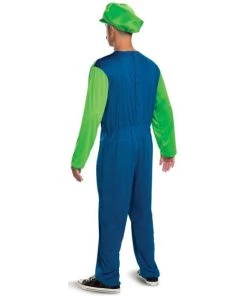 Disguise Mens Super Mario Luigi Classic Adult Costume