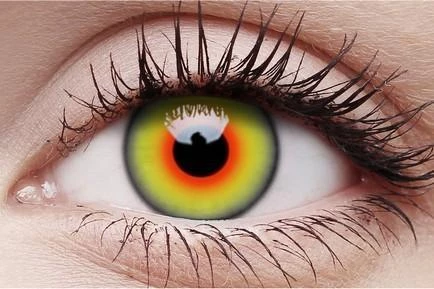 ColourVue Womens Mad Hatter Halloween Contact Lenses Green 1 Day Use Contacts 3 ColourVue Womens Mad Hatter Halloween Contact Lenses Green 1 Day Use Contacts