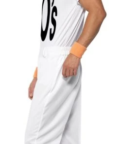 Smiffy's Made In The 80s White Pop Star Costume Mens