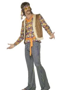 Smiffys Mens Male 60's Singer Costume Multi-Coloured