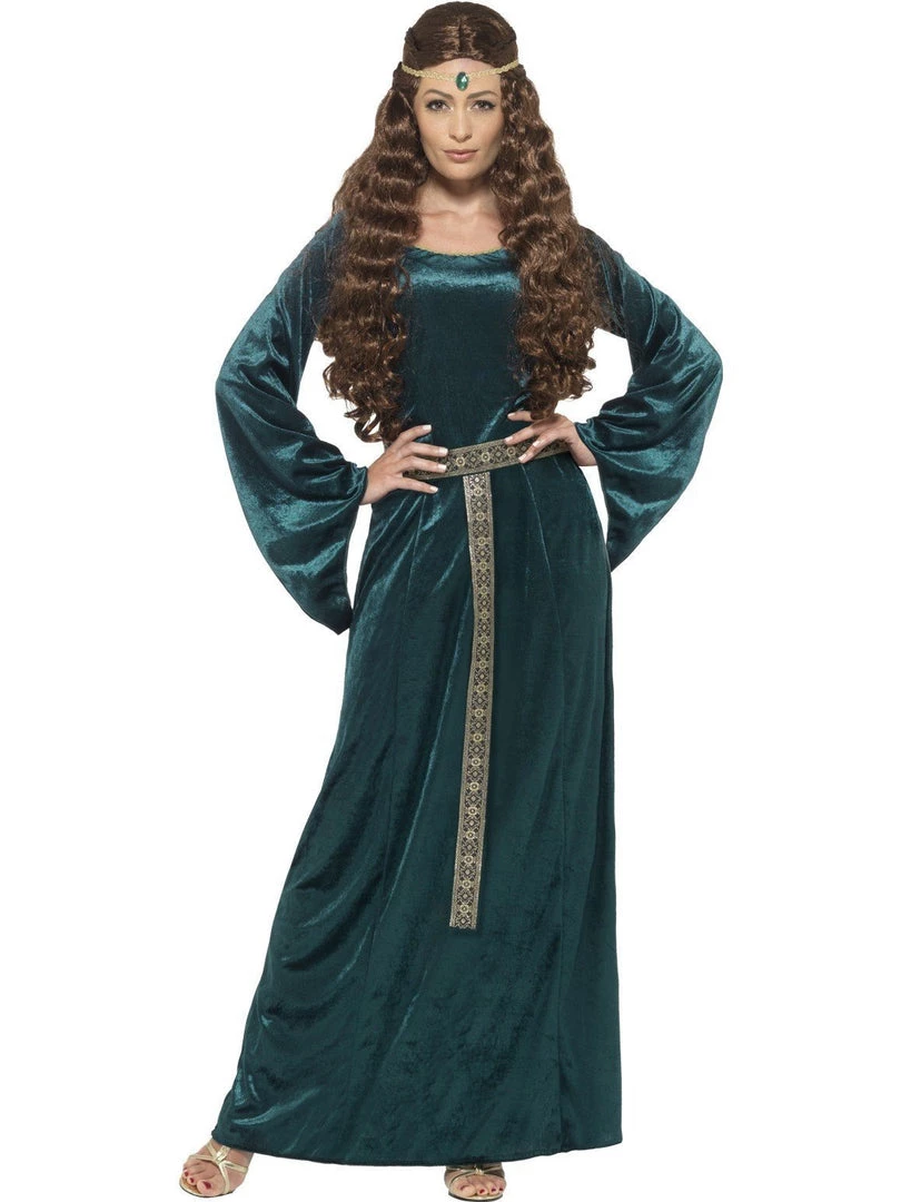 Smiffy's Womens Maid Marion Medieval Emerald Fancy Dress Costume 3 Smiffy's Womens Maid Marion Medieval Emerald Fancy Dress Costume
