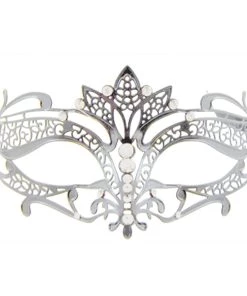 Sweidas Buy Costumes Metal Masquerade Mask Silver Filigree