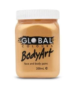 Global Colours Gold Metallic Body And Face Paint Buy Costumes