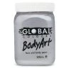 Global Colours Silver Metallic Body And Face Paint
