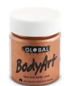 Global Colours Metallic Copper Face And Body Paint Womens