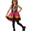 Rubie's Day Of The Dead Mexican Sugar Skull Girls Costume Kids