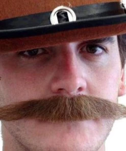 Carnival Products Outlaw Moustache Brown