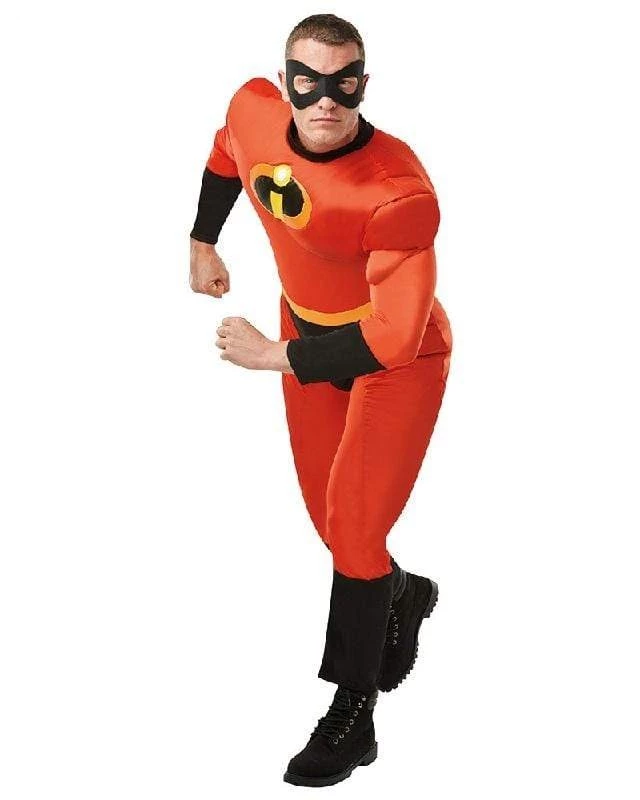 Rubies Mr. Incredible Deluxe Disney Men's Costume Mens 3 Rubies Mr. Incredible Deluxe Disney Men's Costume Mens