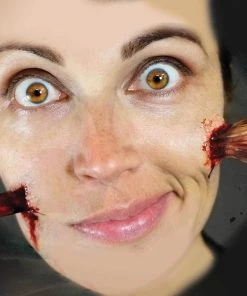 Tinsley Transfers Buy Costumes Nailed Through Face Halloween Makeup Horror Movie 3D FX Transfers