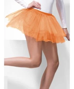 Smiffy's Neon Orange Tutu Underskirt Womens