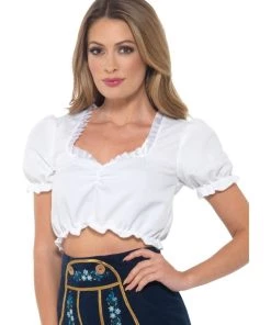 Smiffy's Oktoberfest Bavarian Maid Dirndl Crop Top