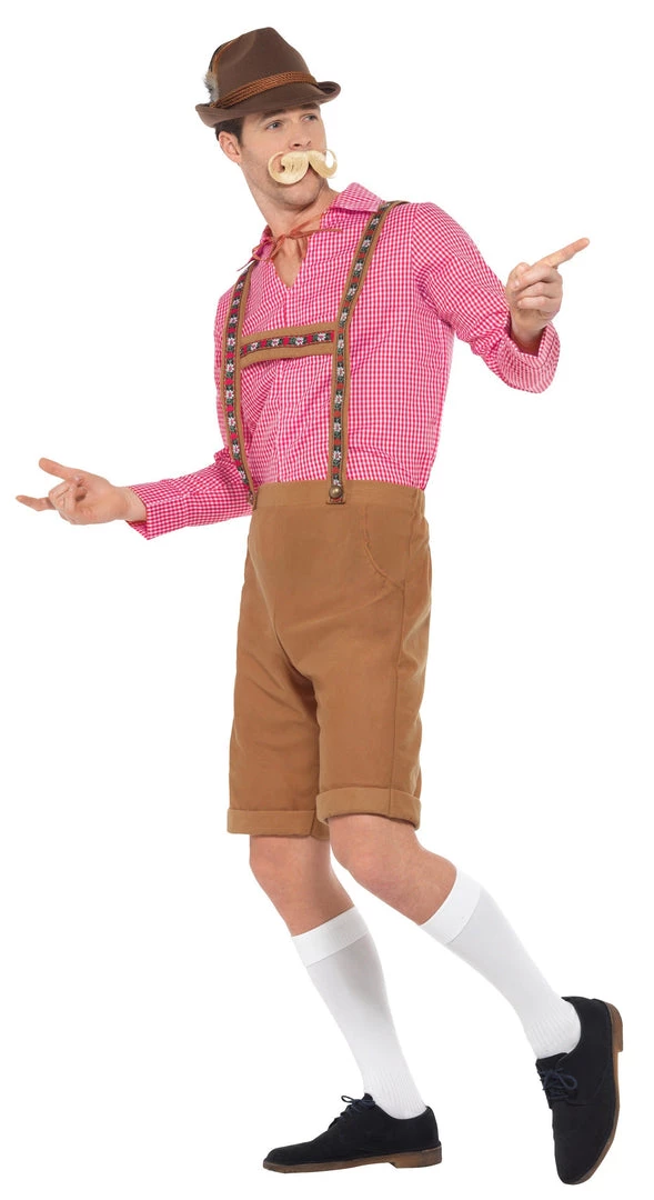 Smiffy's Oktoberfest Mr Bavarian Light Brown Short Lederhosen Costume 4 Smiffy's Oktoberfest Mr Bavarian Light Brown Short Lederhosen Costume