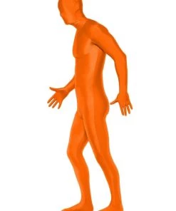 Smiffys Mens Orange Second Skin Suit 6 Smiffys Mens Orange Second Skin Suit