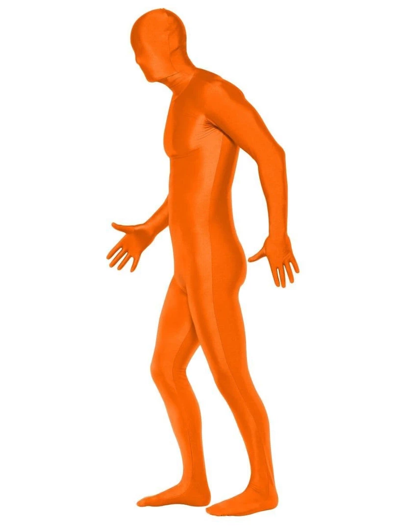 Smiffys Mens Orange Second Skin Suit 4 Smiffys Mens Orange Second Skin Suit