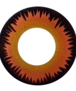 ColourVue Werewolf Halloween Contact Lenses Orange Eye Contacts 3 Months Womens