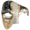 Tomfoolery Phantom Black And Gold Mask Buy Costumes