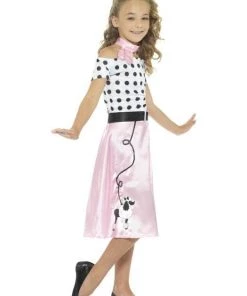 Smiffys Pink Poodle 1950's Girl Children's Costume