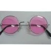 Carnival Products Hippie Pink Round Glasses Rock Star Costume Sunglasses
