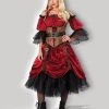 In Character Pirate Wench Swashbuckling Scarlet Womens Costume Hire