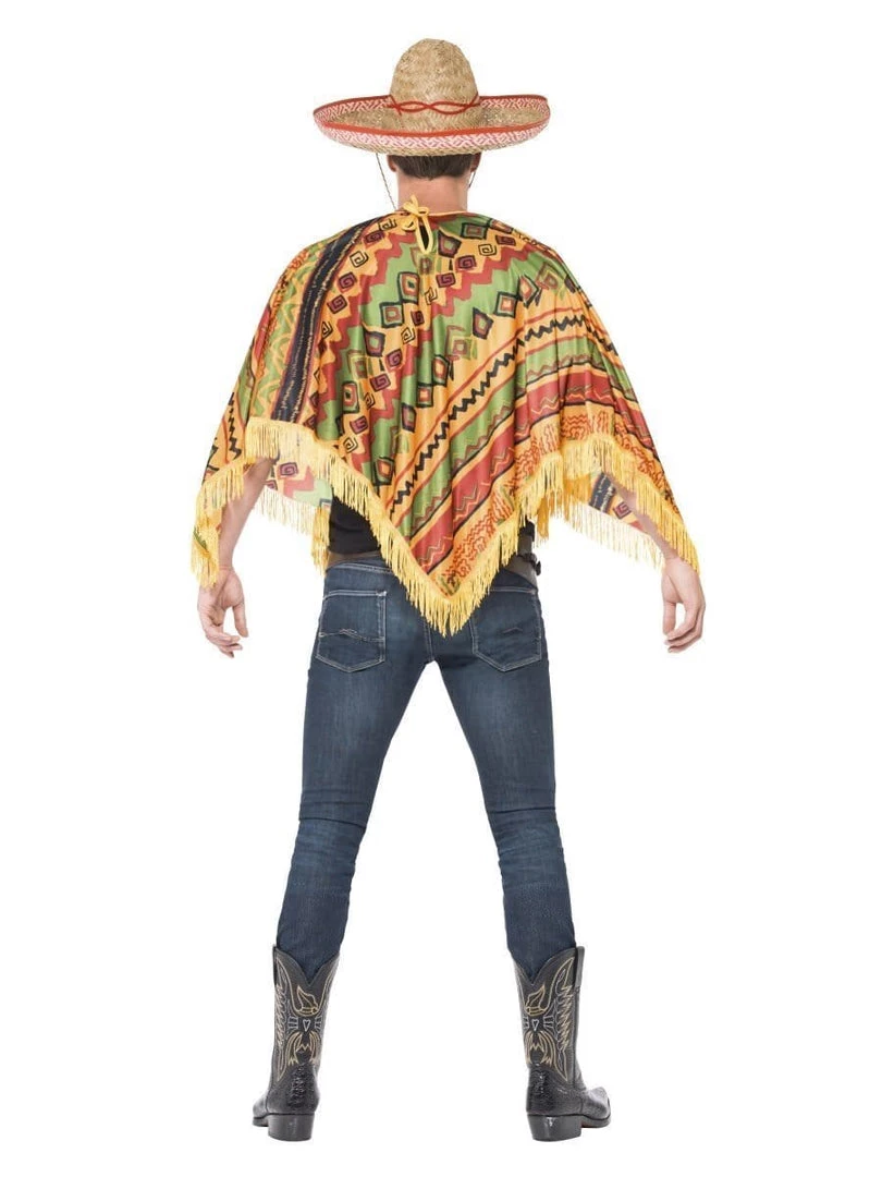 Smiffy's Poncho Mexican Instant Costume Set Mens 5 Smiffy's Poncho Mexican Instant Costume Set Mens