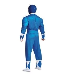 Disguise Power Rangers Mighty Morphin Blue Ranger Adult Costume Mens 7 Disguise Power Rangers Mighty Morphin Blue Ranger Adult Costume Mens