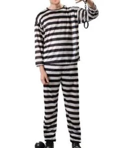 Tomfoolery Prisoner Convict Adult Costume Mens