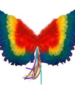 Sweidas Rainbow Feather Wings Womens