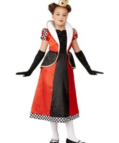 Smiffys Red Queen Children's Girls Costume