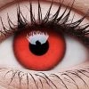 ColourVue Womens Red Devil Single Use Contact Lenses Halloween Eye Contacts
