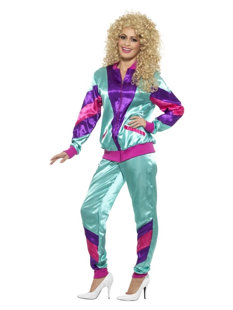 Smiffy's Retro 80s Height Of Fashion Womens Breakdance Tracksuit Costume 4 Smiffy's Retro 80s Height Of Fashion Womens Breakdance Tracksuit Costume