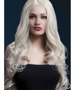 Smiffy's Womens Rhianne Wig Long Soft Wave Blonde