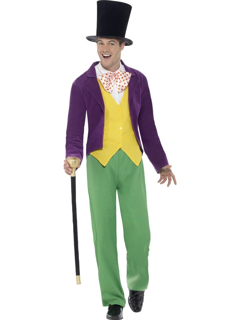 Smiffy's Mens Willy Wonka Roald Dahl Adult Costume 3 Smiffy's Mens Willy Wonka Roald Dahl Adult Costume