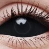 ColourVue Womens Coloured Sabertooth Black Full Eye Sclera Contact Lenses Halloween Contacts