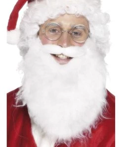 Smiffy's Santa Economical Short White Beard Mens