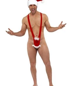 Smiffy's Mens Santa Face Mankini