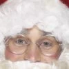 Smiffy's Round Silver Wire Framed Santa Claus Glasses Womens