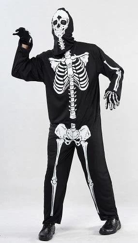 Carnival Products Skeleton Adult Halloween Costume 3 Carnival Products Skeleton Adult Halloween Costume