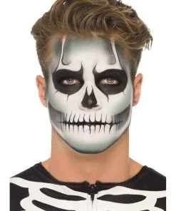 Smiffy's Skeleton Glow In The Dark Make-Up Set Womens