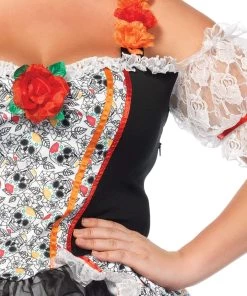 Leg Avenue Womens Sugar Skull Senorita Women's Mexican Plus Size Costume