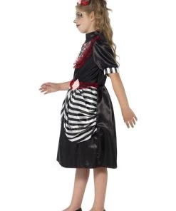 Smiffy's Sugar Skull Girls Mexican Halloween Costume Kids