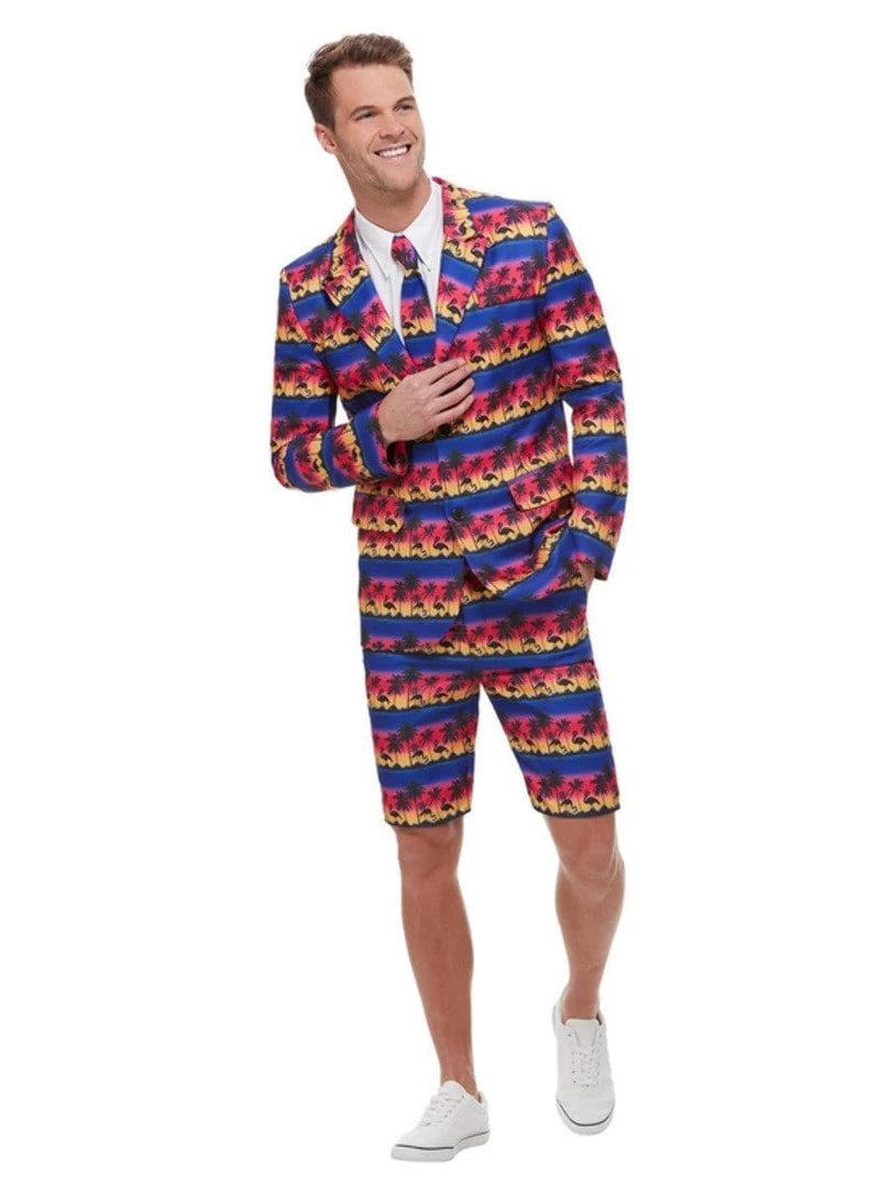 Smiffys Sunset Flamingo Adult Male Summer Suit 4 Smiffys Sunset Flamingo Adult Male Summer Suit