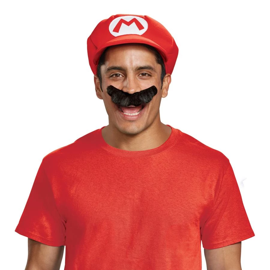 Disguise Super Mario Bros Mario Hat And Moustache Kit 4 Disguise Super Mario Bros Mario Hat And Moustache Kit