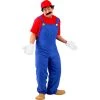 Sweidas Super Plumber Adult Costume M. Video 80s Game Fancy Dress Mens 2 Sweidas Super Plumber Adult Costume M. Video 80s Game Fancy Dress Mens