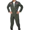 Smiffy's Top Gun Maverick Goose Iceman Classic Flight Suit Mens