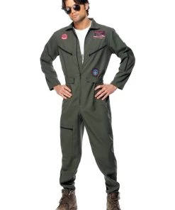 Smiffy's Top Gun Maverick Goose Iceman Classic Flight Suit Mens