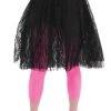 Amscan Totally 80s Black Lace And Tulle Skirt Womens