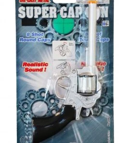 Sweidas Toy Revolver Diecast Silver Western Gun Buy Costumes