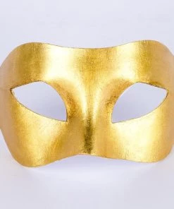 Carta Alta Piana Venetian Masquerade Mask Gold Handmade Italian Eye-mask