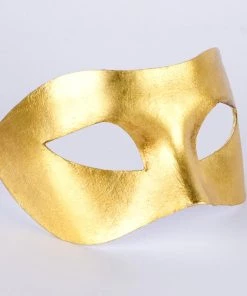 Carta Alta Piana Venetian Masquerade Mask Gold Handmade Italian Eye-mask